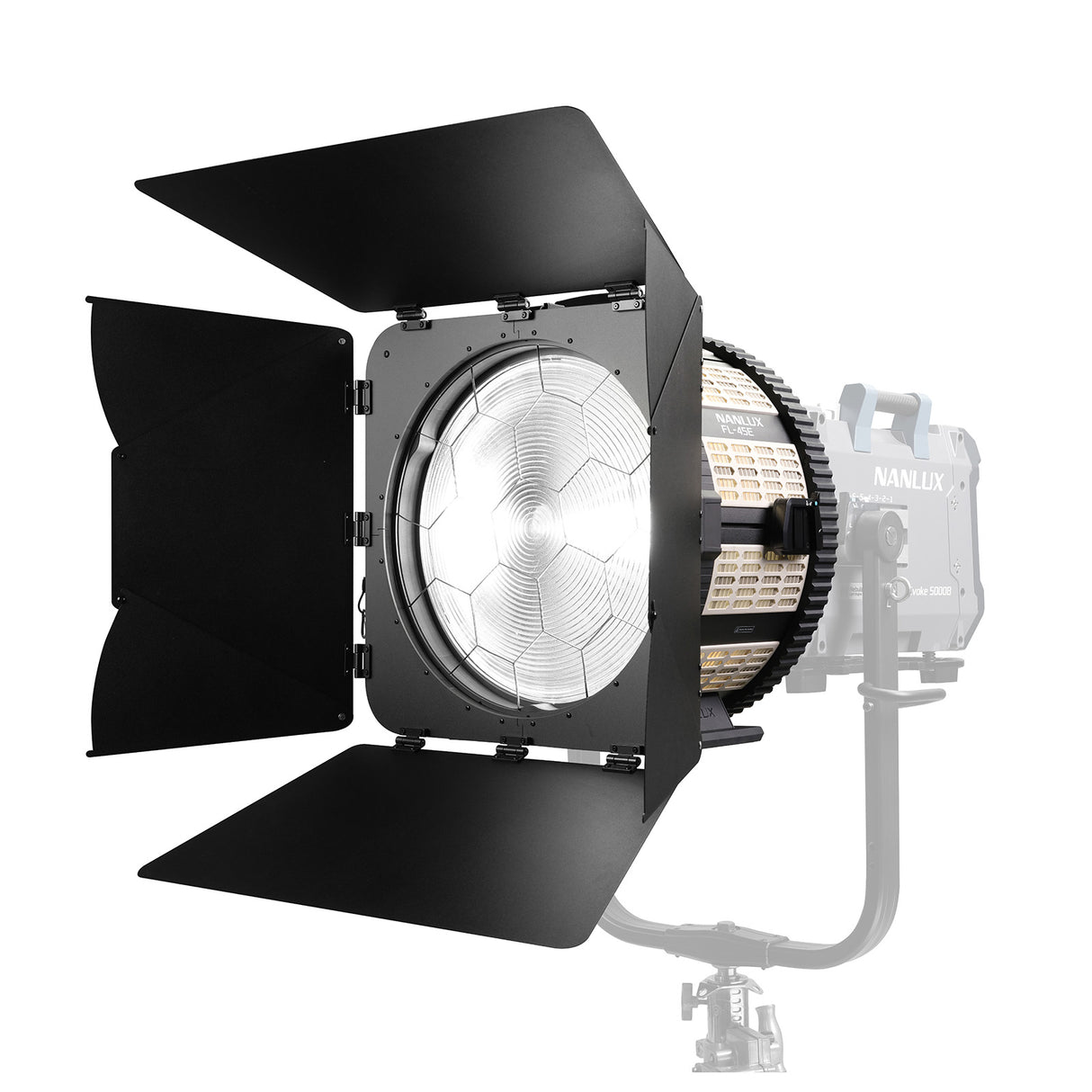 NANLUX FL-45E 電動フレネルレンズ Evoke 5000B NLマウント バーンドア付属 16°-50°