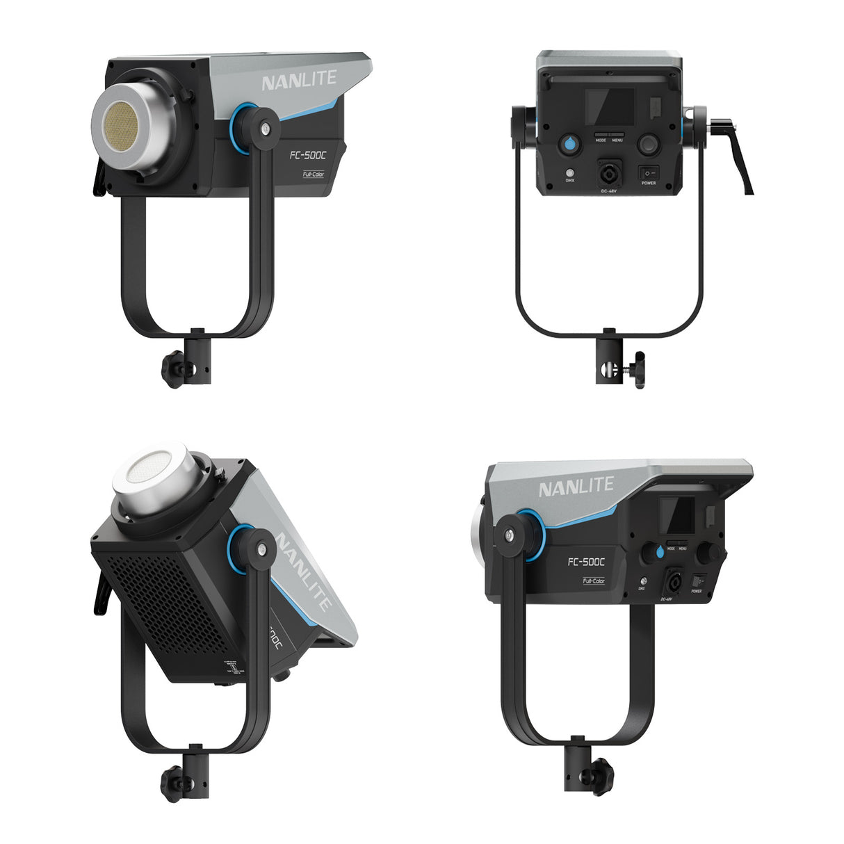 NANLITE FC-500C 撮影用ライト RGBライト LEDスポットライト 520W フルカラー 2700-7500K