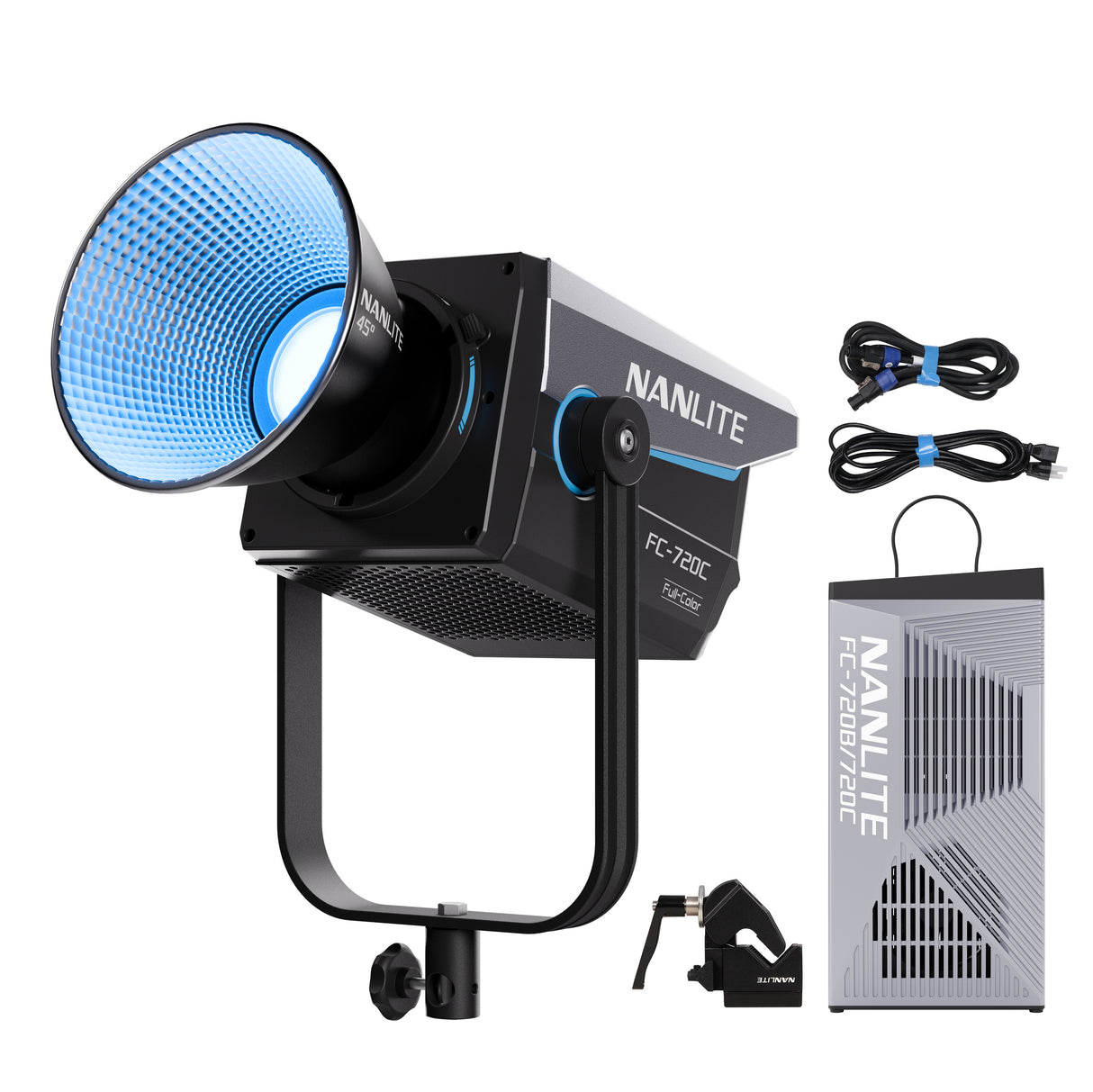 NANLITE FC-720C 撮影用ライト 750W フルカラースポットライト RGBライト 2400-12000K