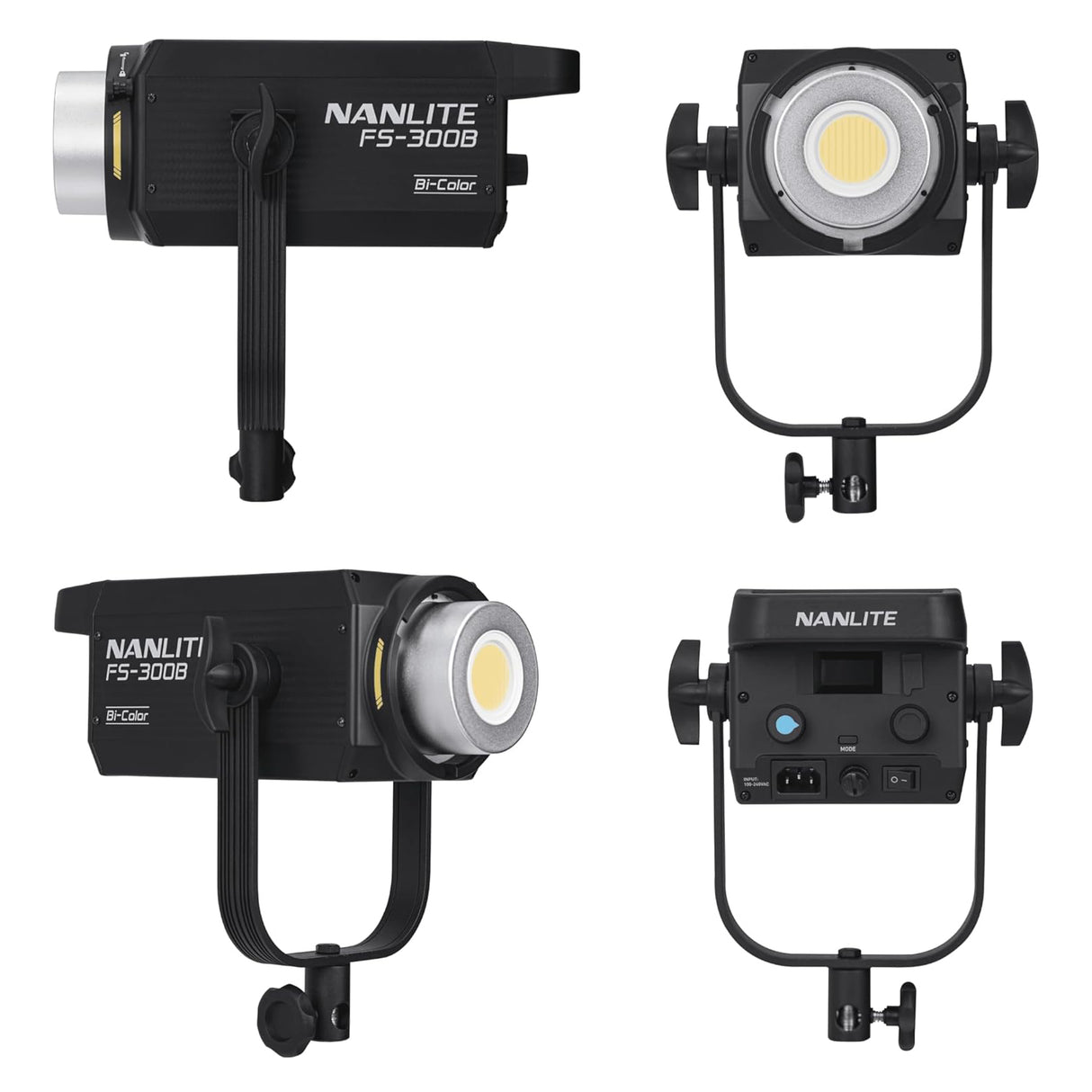 NANLITE FS-300B 撮影用ライト LEDスタジオライト 350W バイカラー 2700-6500K