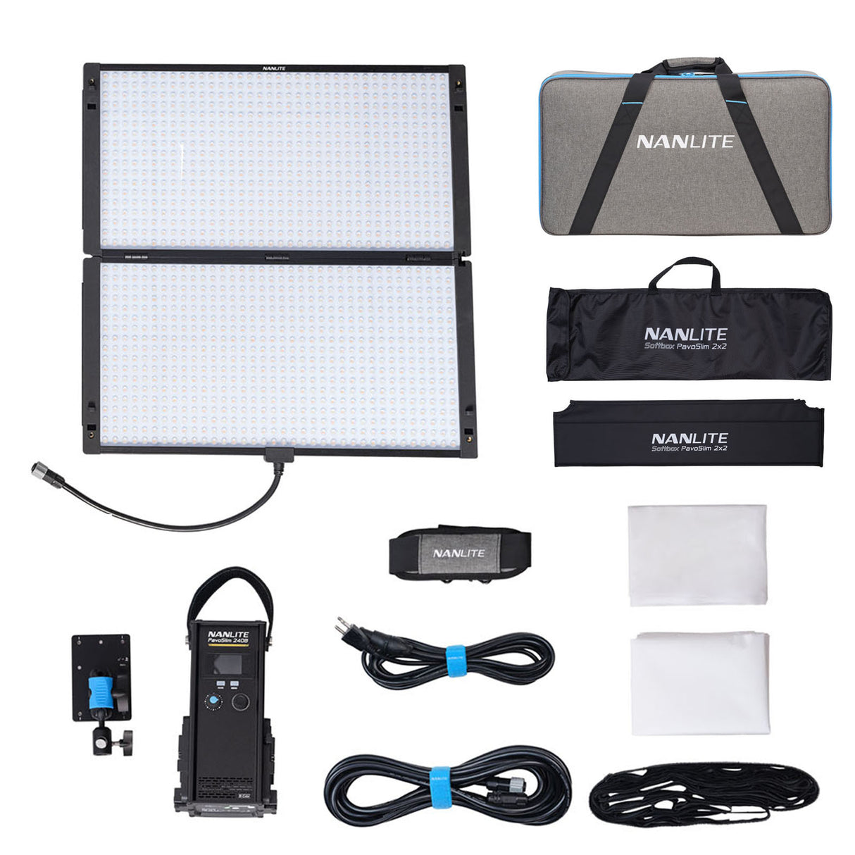 NANLITE PavoSlim 240B 撮影用ライト パネルライト 260W 2700-6500K バイカラー