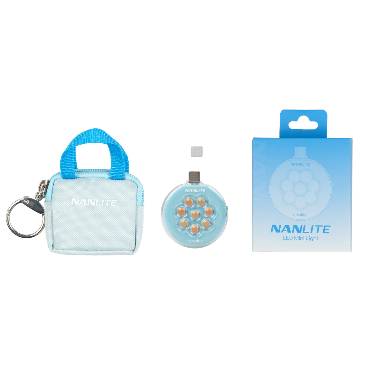 NANLITE cookie ポケットライト スマートフォン用LEDライト バイカラー 両面発光