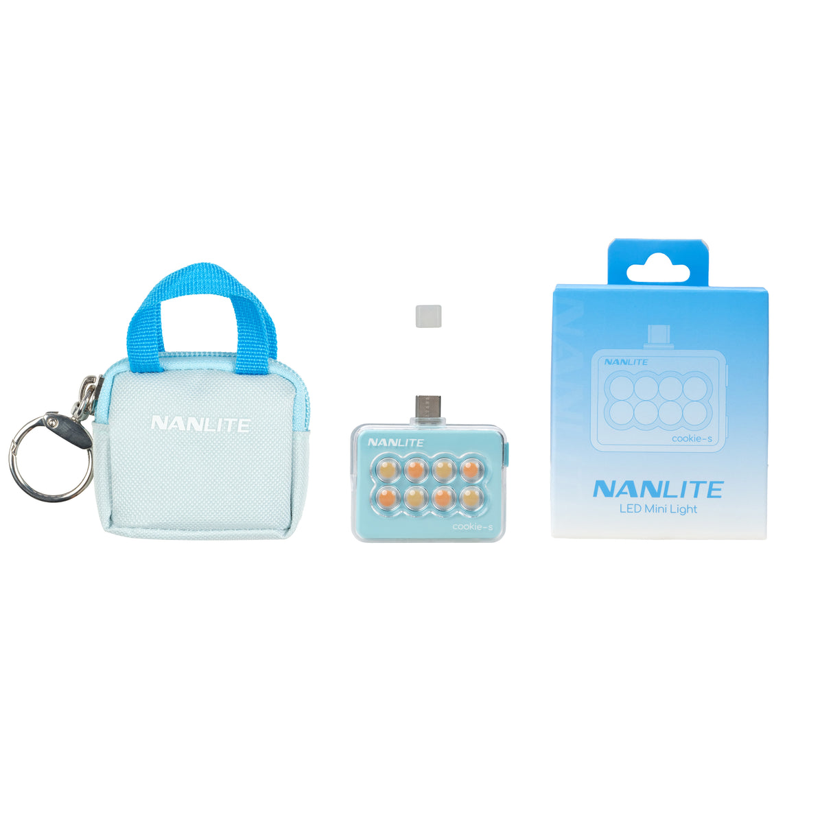 NANLITE cookie-s ポケットライト スマートフォン用LEDライト バイカラー 両面発光