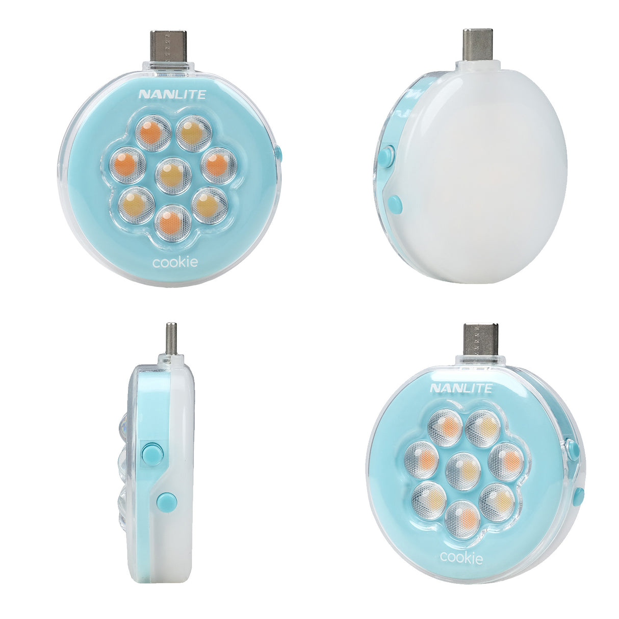 NANLITE cookie ポケットライト スマートフォン用LEDライト バイカラー 両面発光