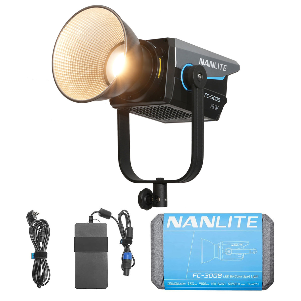 NANLITE FC-300B 撮影用ライト 撮影用ライトセット商品 スポットライト 350W 2700-6500K
