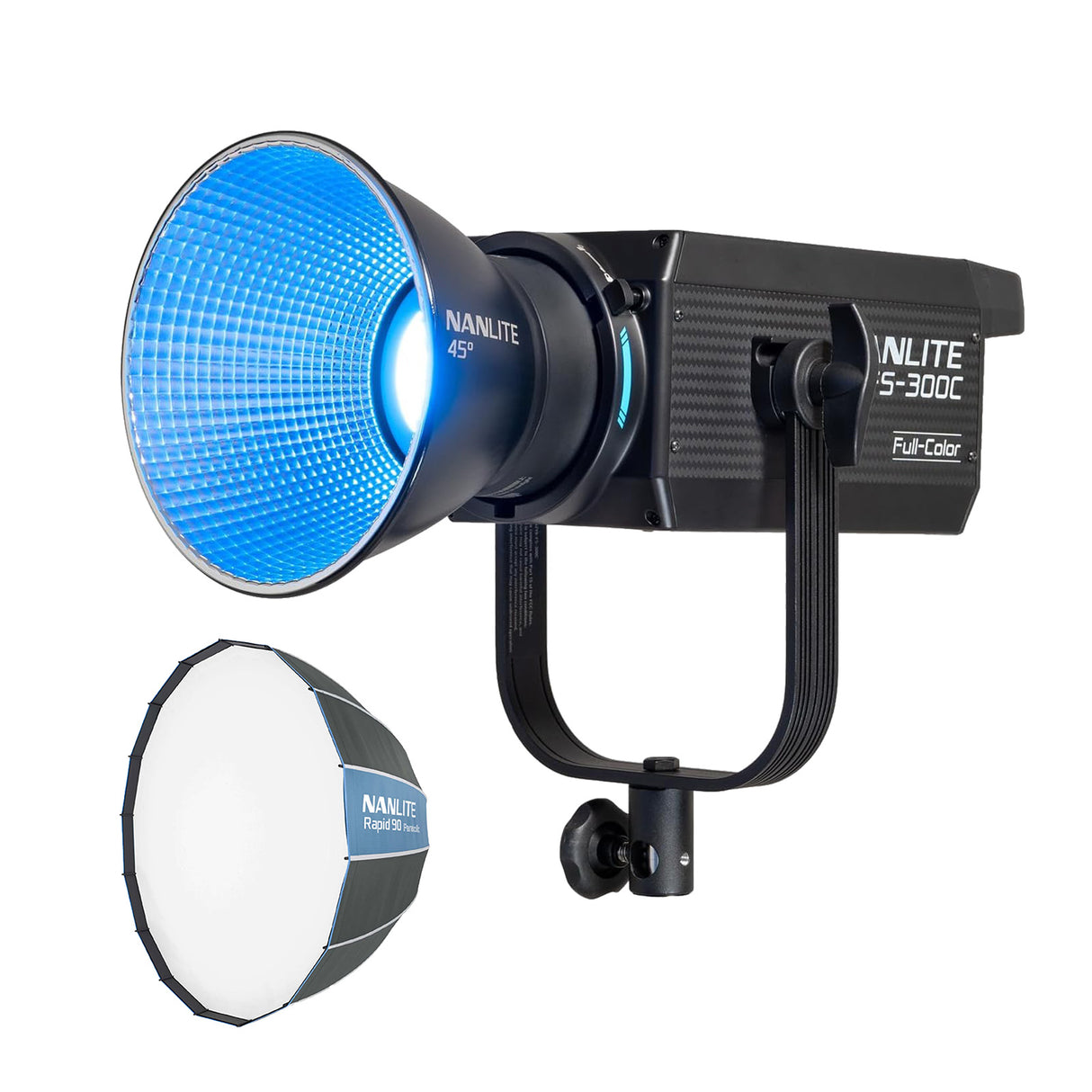 【期間限定】NANLITE FS-300C & Rapid90ソフトボックスセット 300W フルカラースポットライト