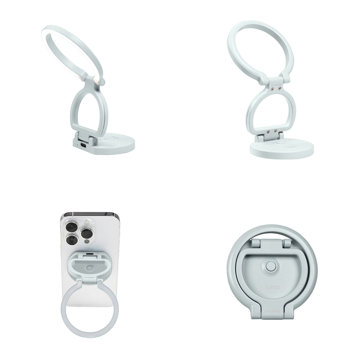 NANLITE lumo LED付スマホリング リングライト 撮影用ライト スマホスタンド 輝度&色温度調整可能 国内正規品