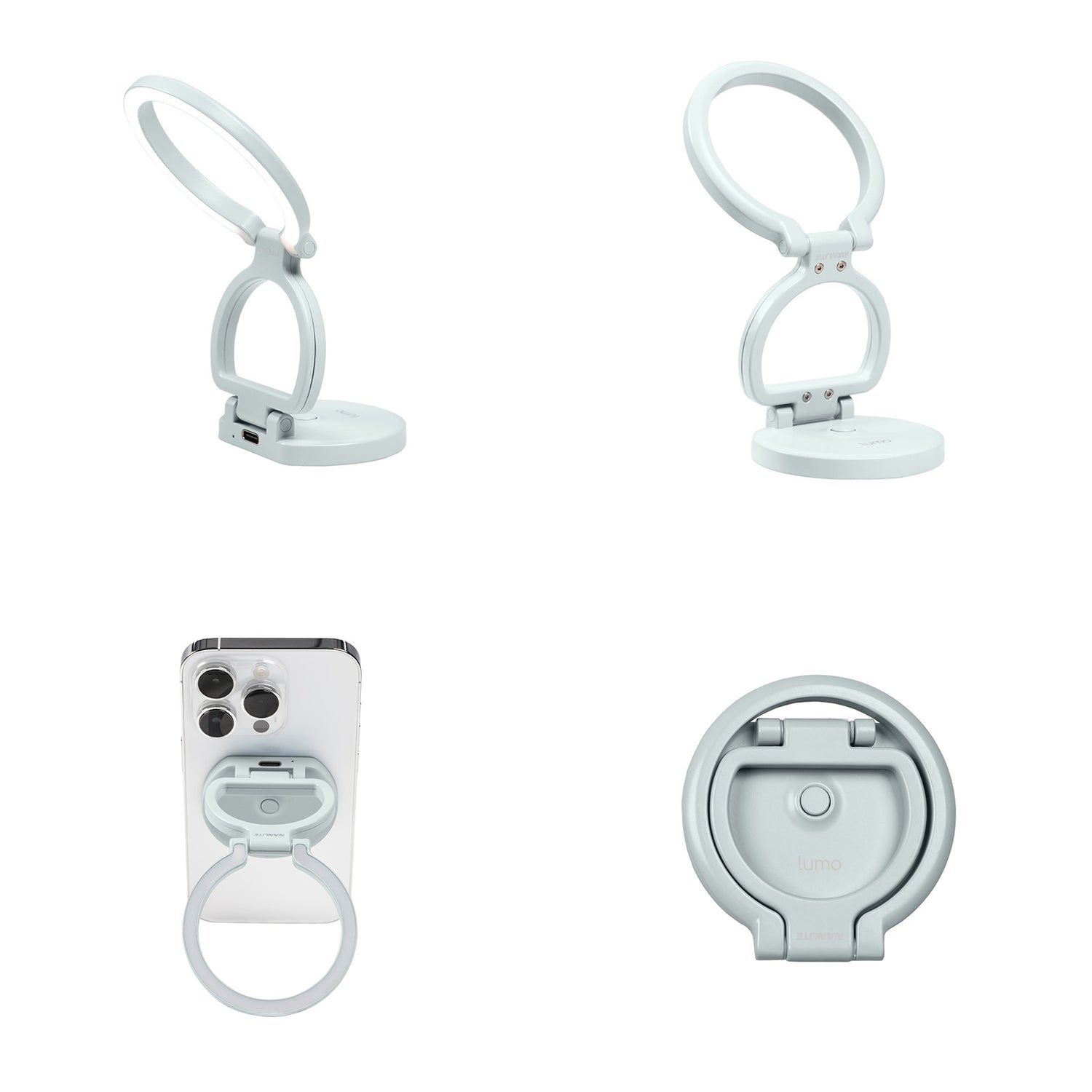 NANLITE lumo LED付スマホリング リングライト 撮影用ライト スマホスタンド 輝度&色温度調整可能 国内正規品