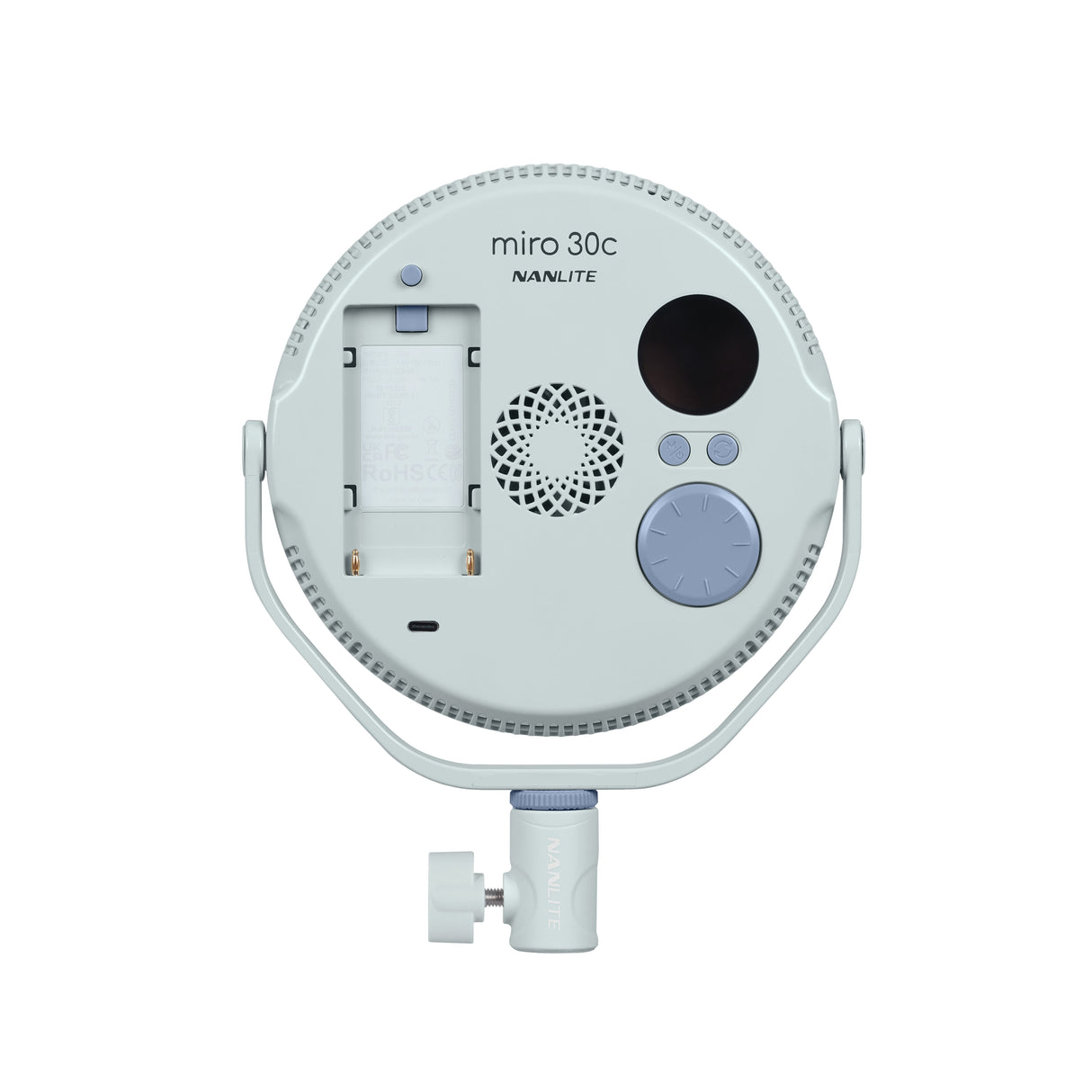 NANLITE miro 30c 撮影用ライト LED 丸型パネルライト フルカラー RGBW 色温度2700-7500K 国内正規品