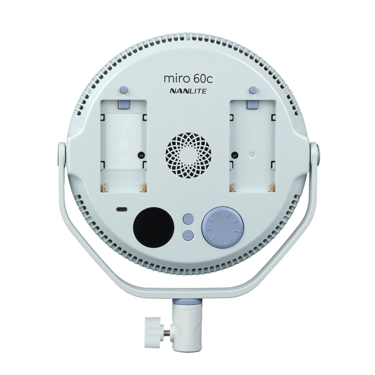 NANLITE miro 60c 撮影用ライト LED 丸型パネルライト フルカラー RGBW 色温度2700-7500K 国内正規品