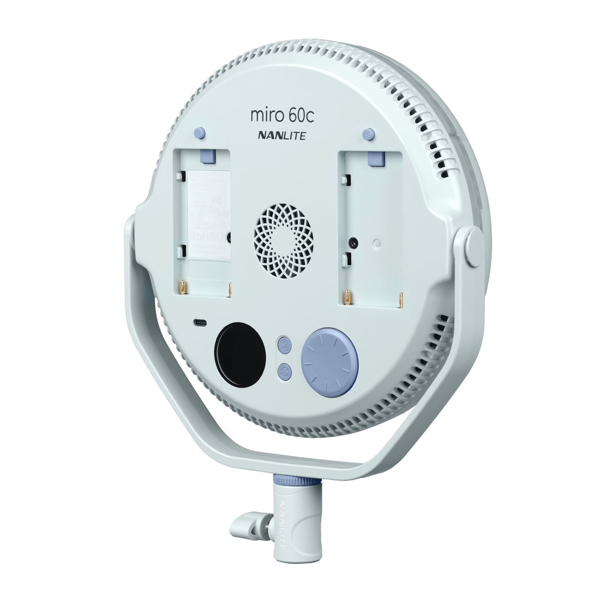 NANLITE miro 60c 撮影用ライト LED 丸型パネルライト フルカラー RGBW 色温度2700-7500K 国内正規品