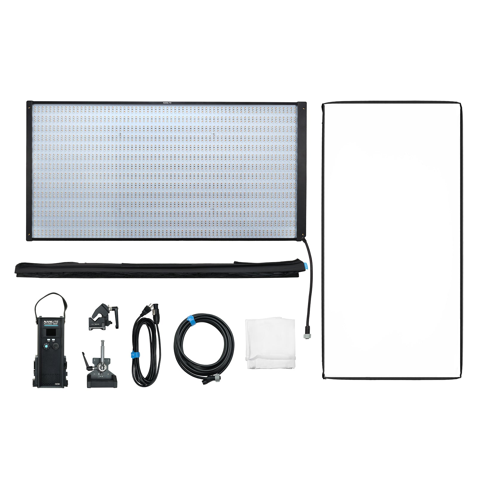 NANLITE PavoSlim 360C 撮影用ライト RGBWW パネルライト 2400-12000K