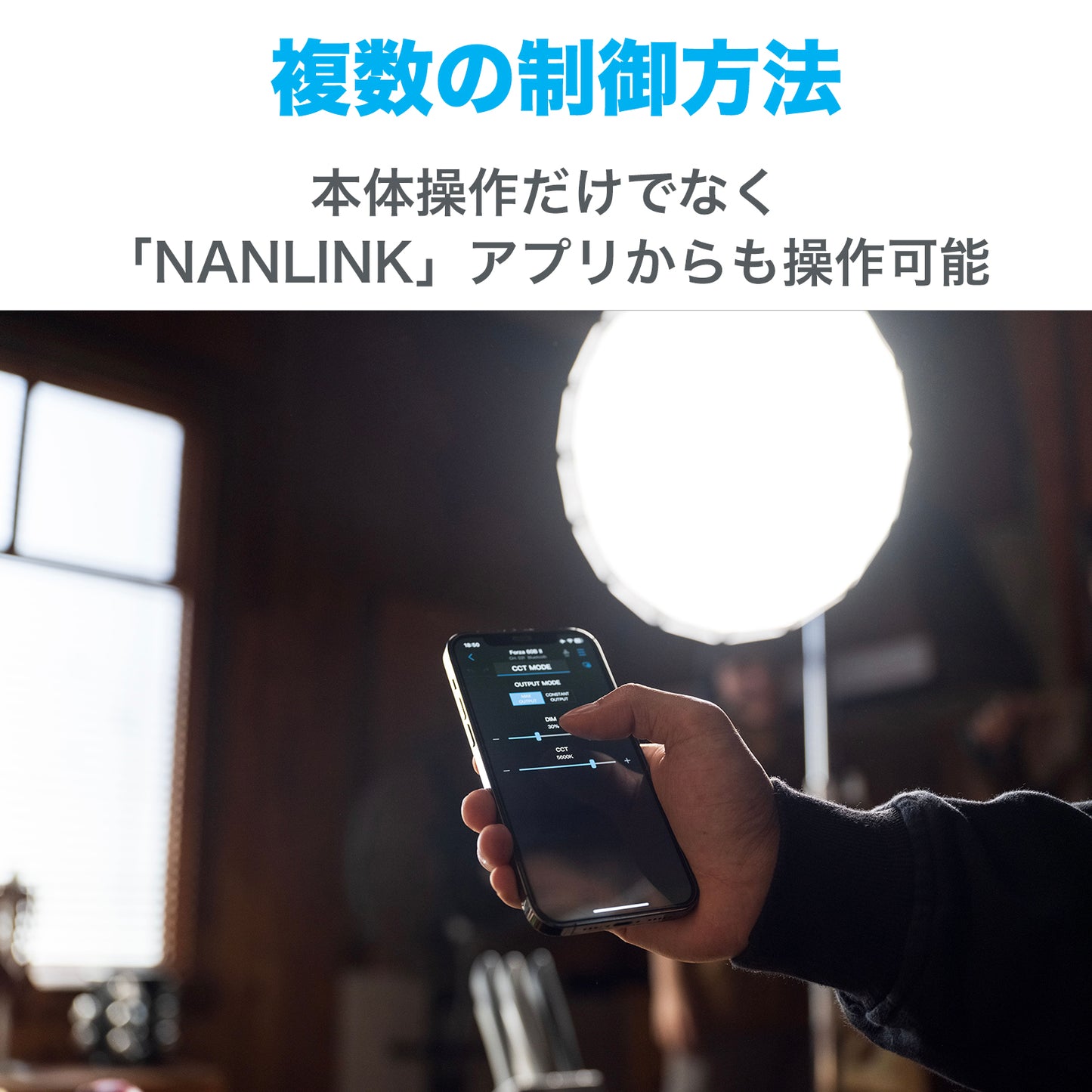 NANLITE Forza 60 II 撮影用ライト スタジオライト スポットライト LEDライト 動画撮影 ポートレート ライブ配信 5600K 72W CRI95 国内正規品