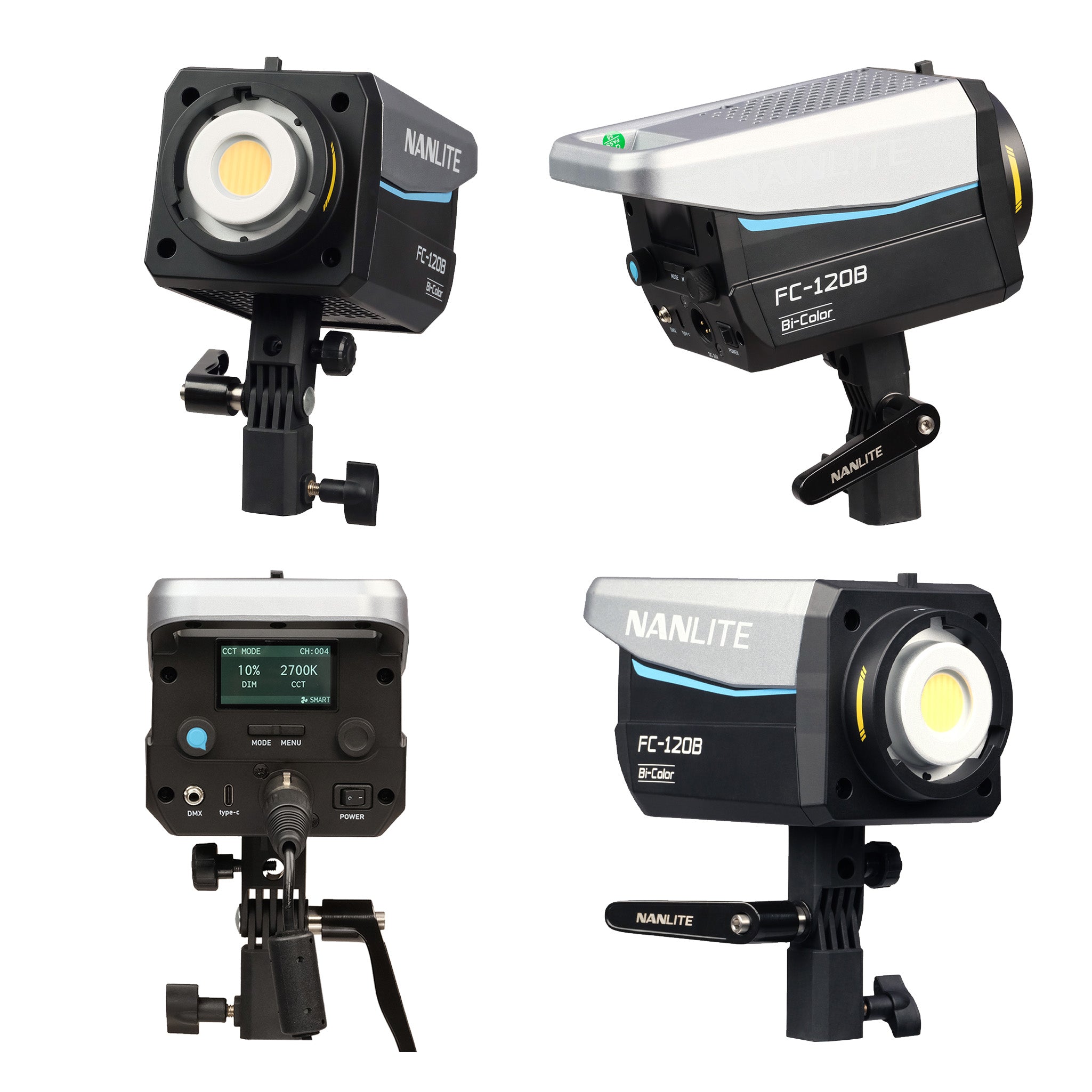 nanlite fc-120b LED ライト NANLITE FC-120B 撮影用LEDライト 出力145W 色温度2700-6500K バイ