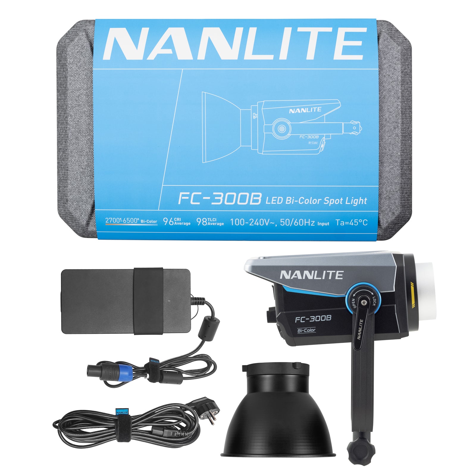 NANLITE FC-300B 撮影用ライト LEDスタジオライト バイカラー NANLITE FC-300B 撮影用ライト LEDスタジオライト バイカラー