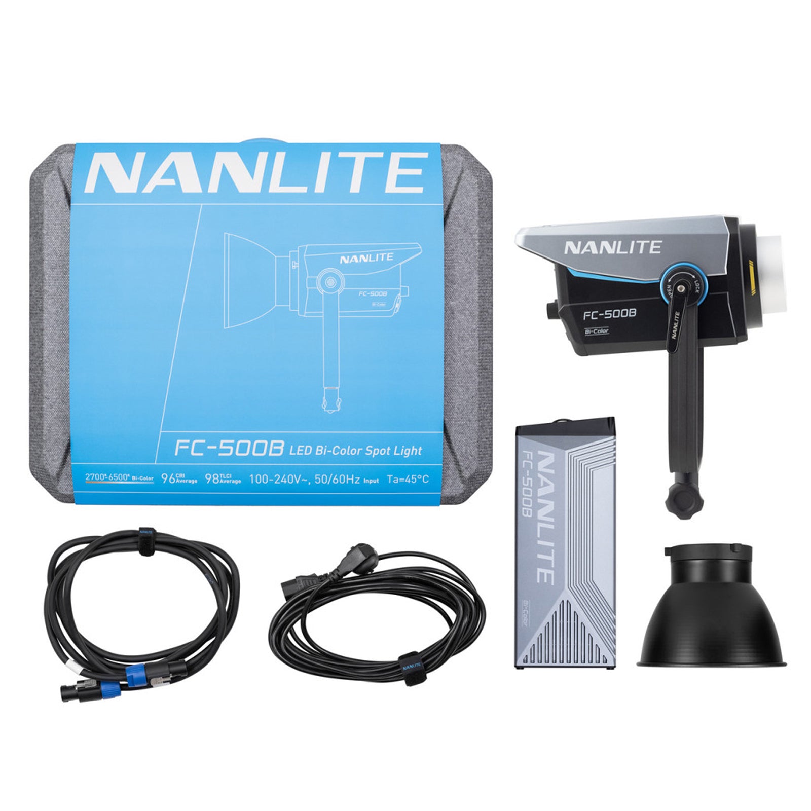 NANLITE FC-500B 撮影用ライト LEDスタジオライト バイカラー 520W 