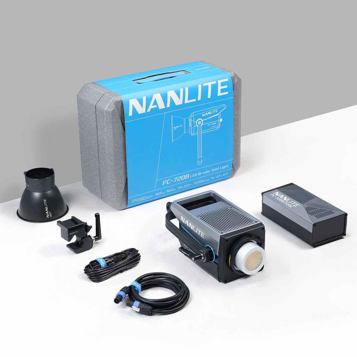 NANLITE FC-720B 撮影用ライト 750W バイカラーライト LEDスポットライト 2700-6500K