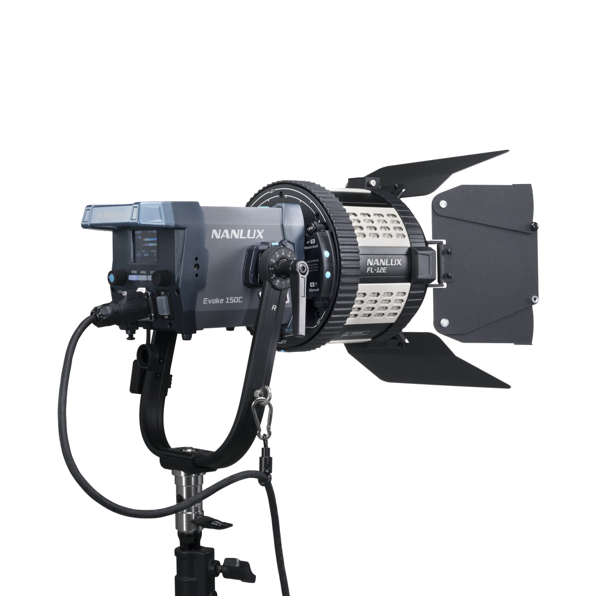 NANLUX FL-12E 電動フレネルレンズ Evoke 150C 対応 バーンドア付属