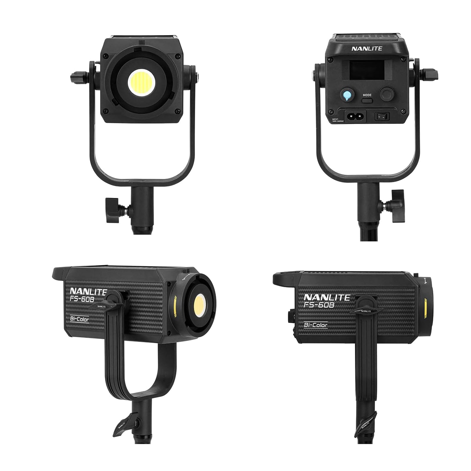 【美品】NANLITE FS-60B LED撮影用ライト NANLITE FS-60B 撮影用LEDライト スポットライト 70W 2700-6500K