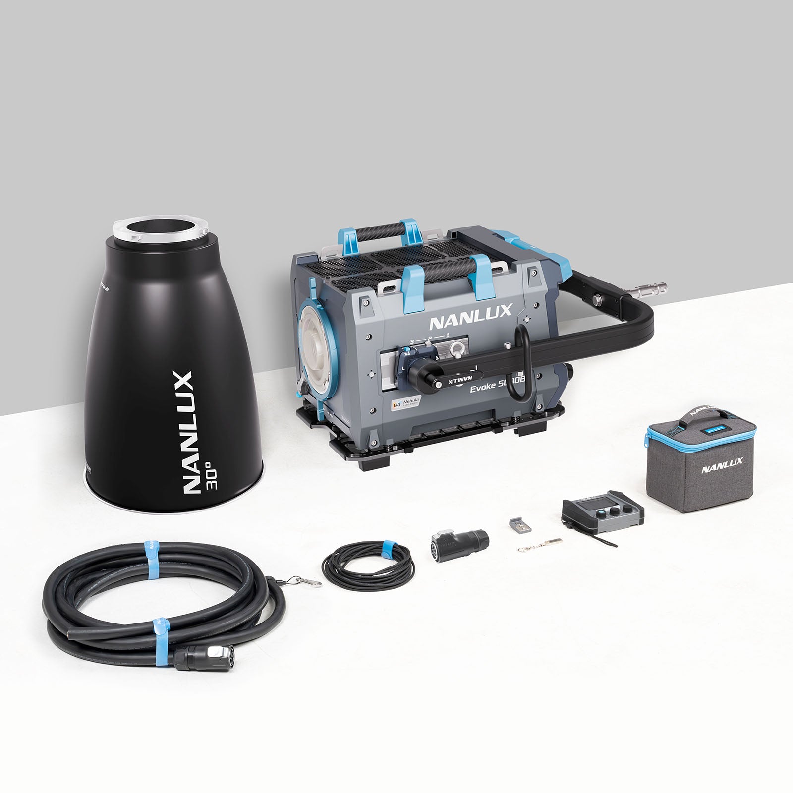 龍電社 撮影用照明キット KLM-V NANLUX Evoke 5000B 撮影用LEDライト スポットライト 定格5200W バイ