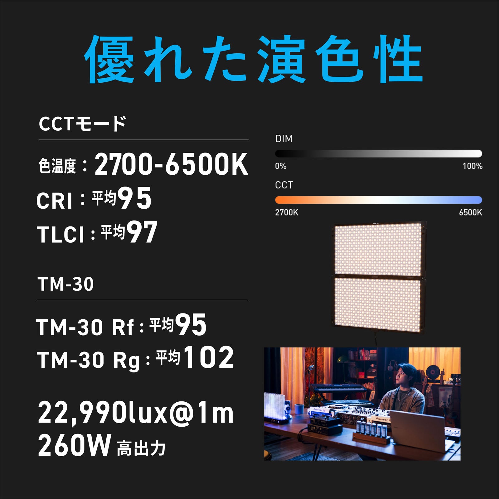 NANLITE PavoSlim 240B 撮影用ライト パネルライト 260W 2700 NANLITE PavoSlim 240B 撮影用ライト パネルライト 260W 2700