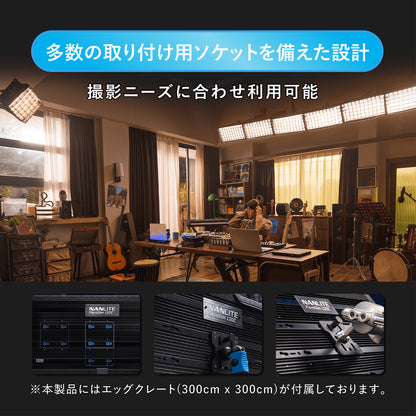 NANLITE PavoSlim 60C 撮影用ライト パネルライト RGBWW RGBライト 72W 2700-7500K GM調整 アプリ操作 天吊り フルカラー 動画撮影  ライブ配信 国内正規品