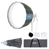 【セットキャンペーン】NANLITE FS-300B 撮影用ライト LEDスタジオライト 350W バイカラー 2700-6500K＋ソフトボックスRapid 90 SB-RP90+ライト用スタンドLS-288-5/8