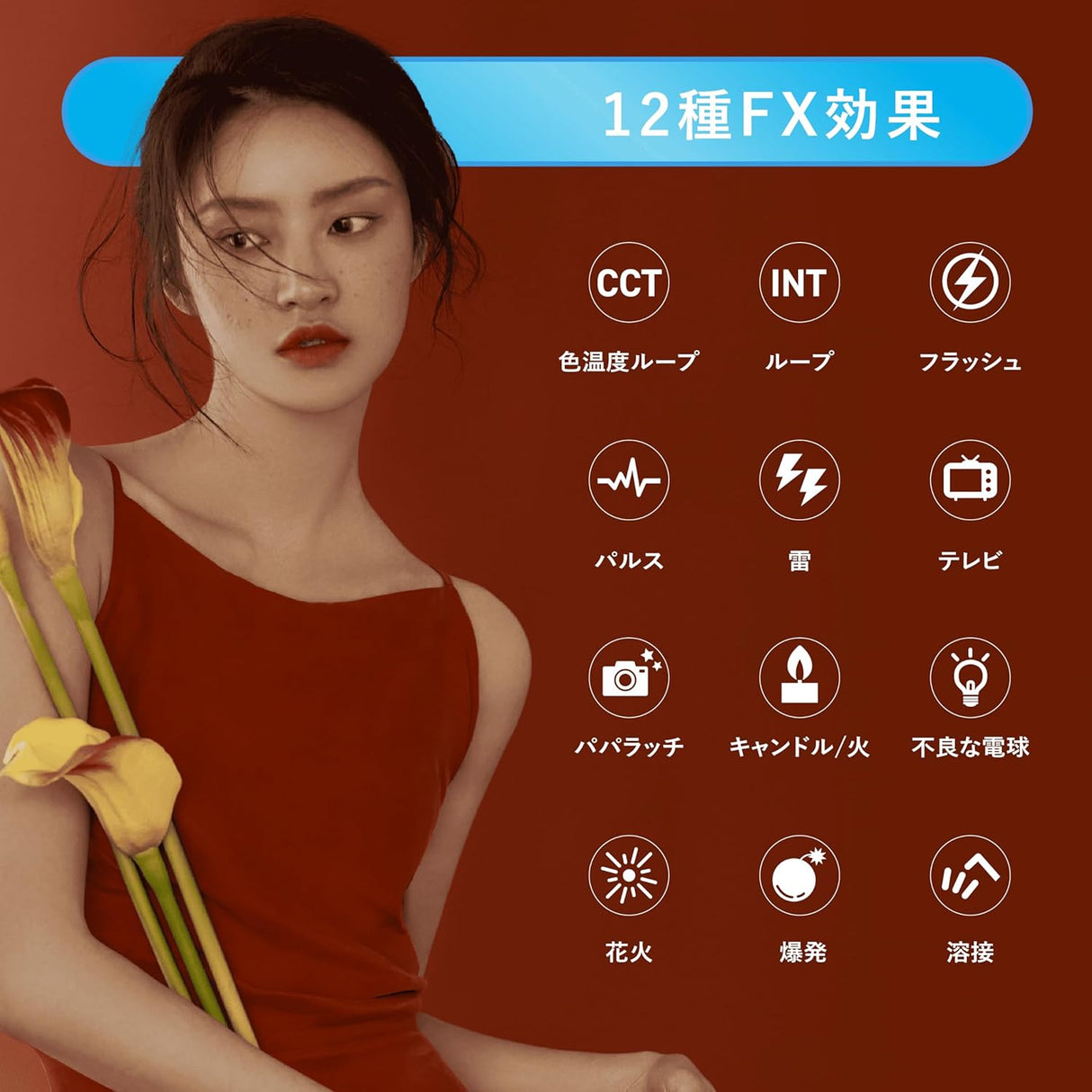 NANLITE FC-500B 撮影用ライト LEDスタジオライト バイカラー 520W 2700-6500K アプリ操作 ボーエンズマウント ケース付き