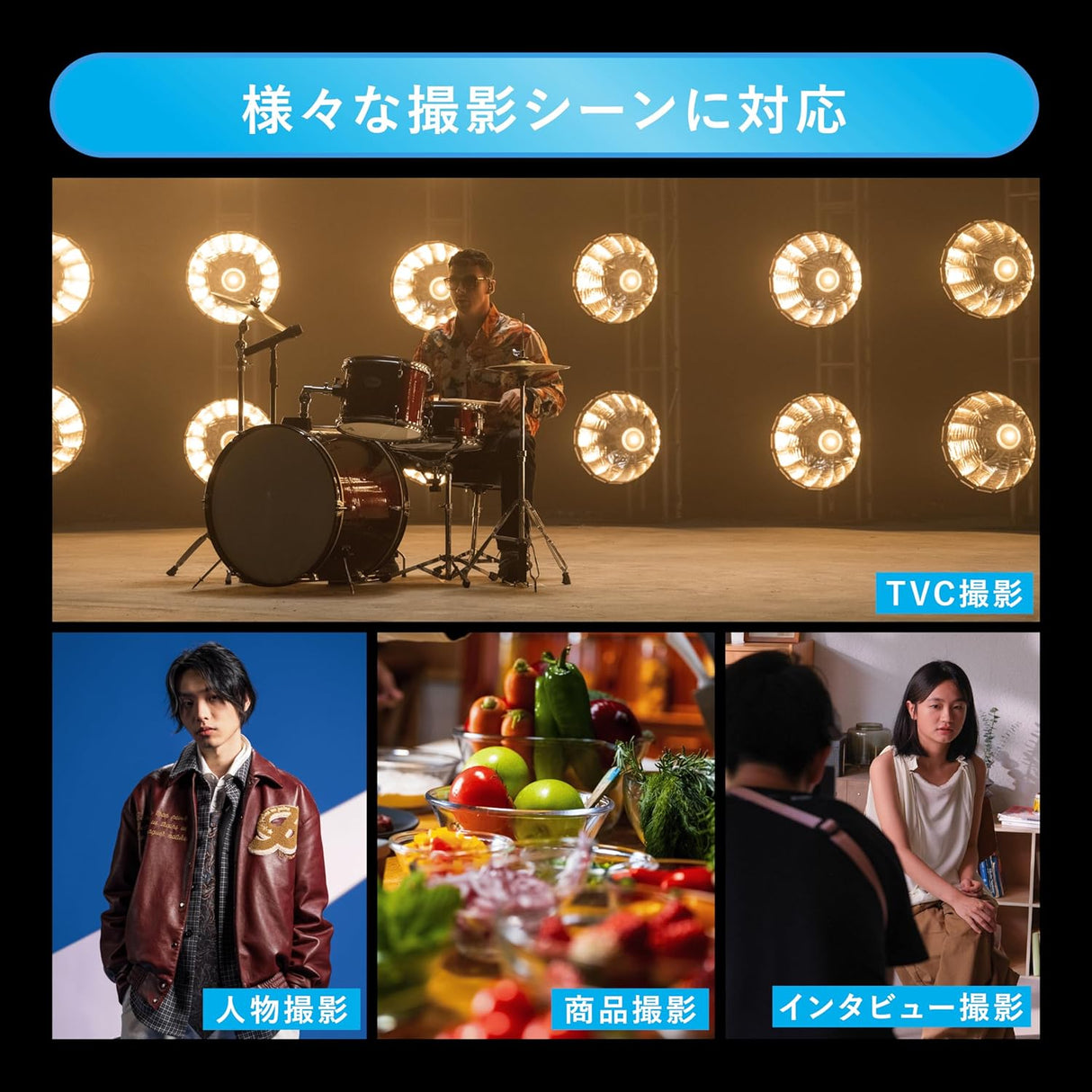 NANLITE Forza 60B II 撮影用ライト スタジオライト LEDライト バイカラー 色温度2700-6500K 72W CRI96