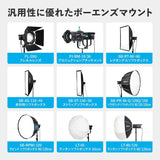 NANLITE FS-300C 撮影用ライト LEDスポットライト 300W RGBライト フルカラー 2700-7500K