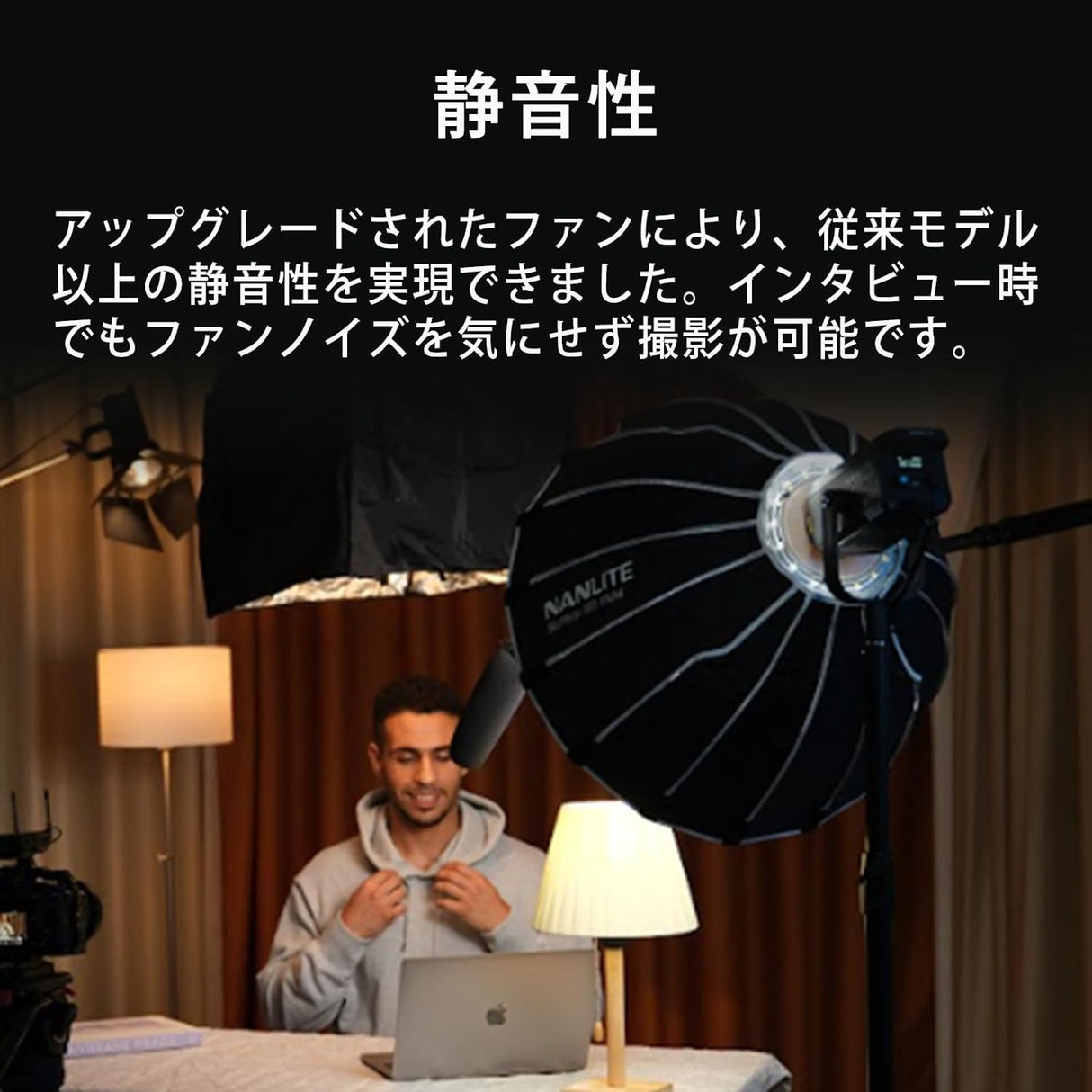 NANLITE FS-60B 撮影用LEDライト スポットライト 70W 2700-6500K
