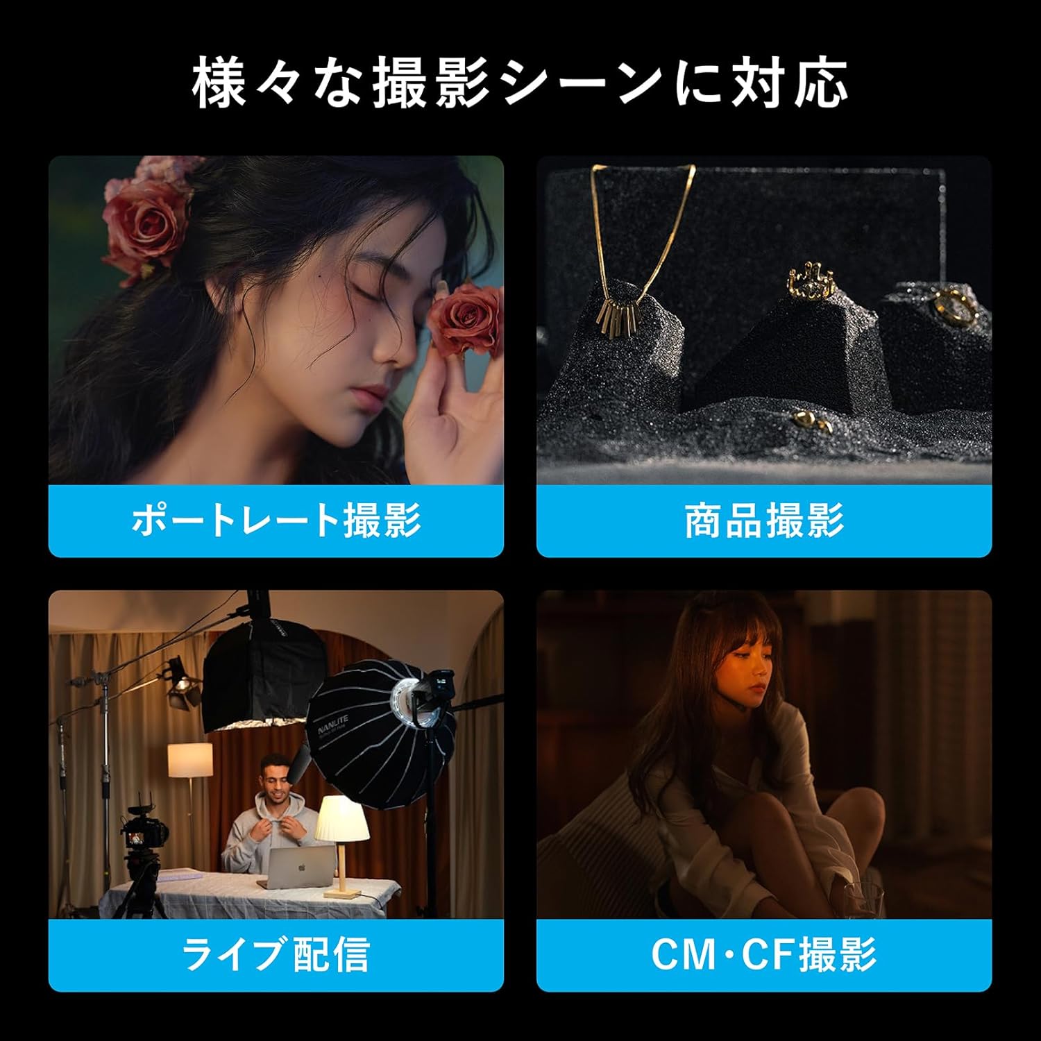 【美品】NANLITE FS-60B LED撮影用ライト Amazon.com : Nanlite FS-60B Bi-Color Studio Spotlight, 2700K-6500K