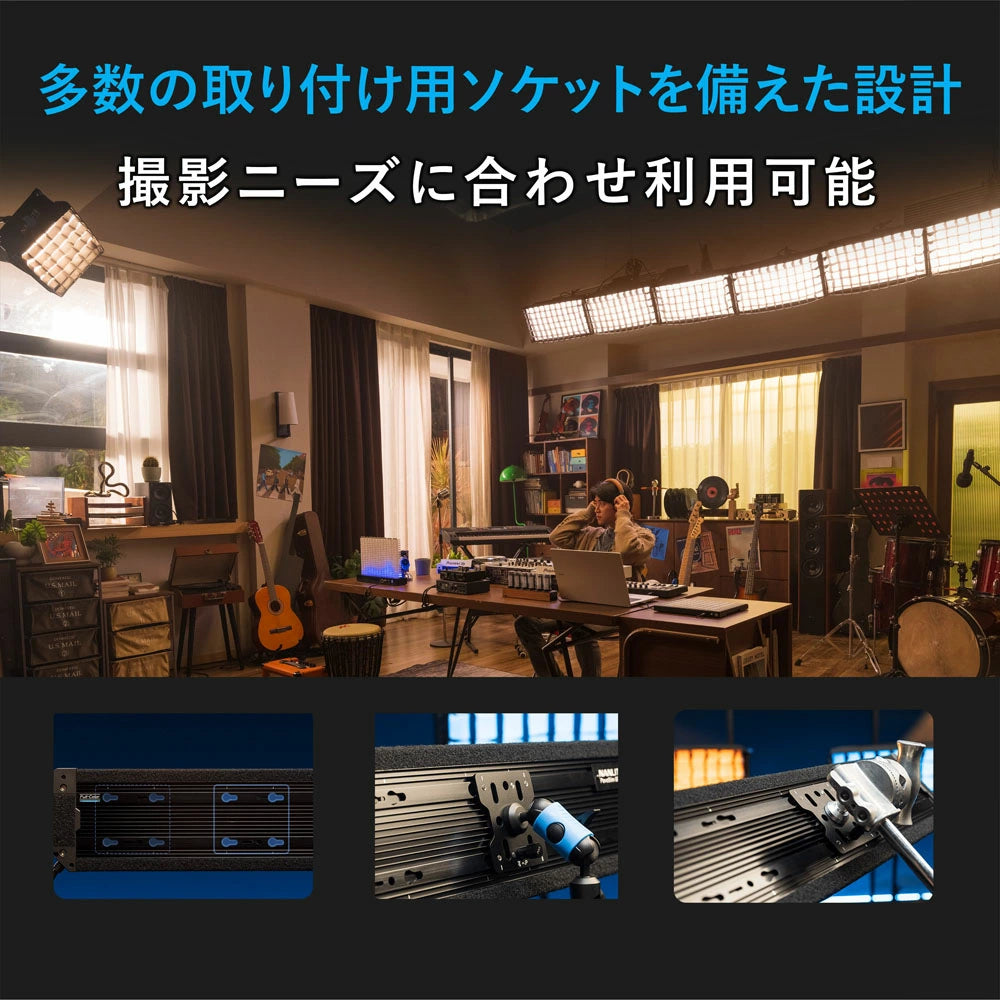 NANLITE PavoSlim 60CL 撮影用ライト  RGBWW パネルライト 2700-7500K フルカラー