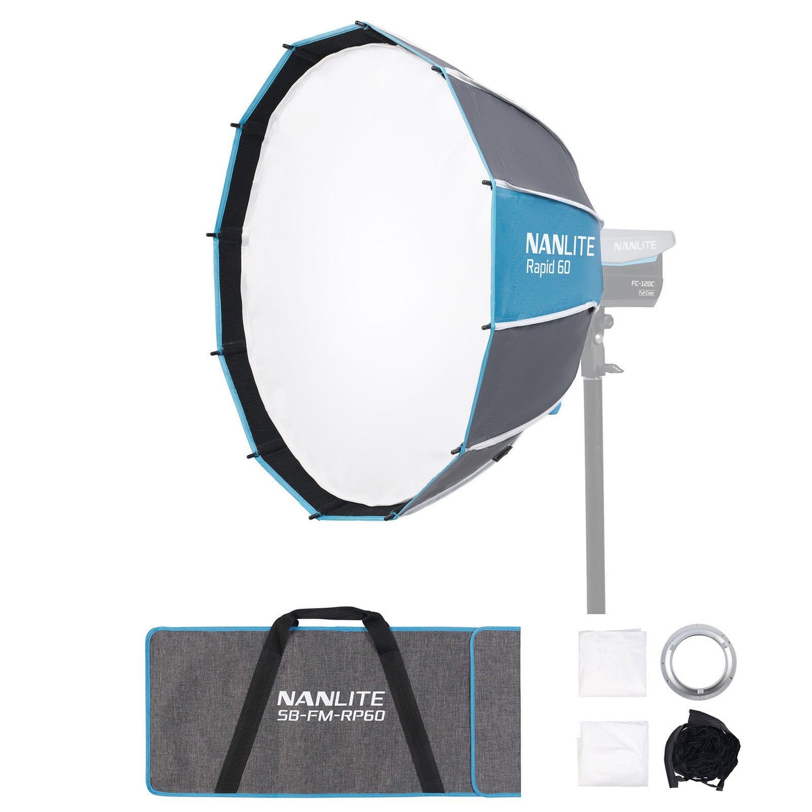 NANLITE SB-FMM-60 パラボリックソフトボックス 60cm NANLITE SB-FMM-O-60 オクタゴナルソフトボックス 60cm FMマウント