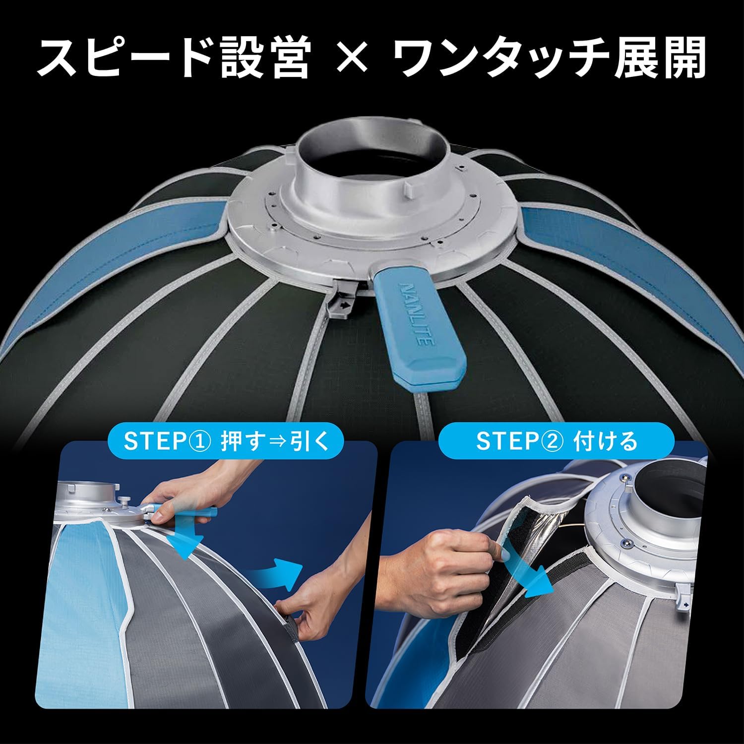 NANLITE Rapid 90 SB-RP90 パラボリックソフトボックス 90cm ボーエン