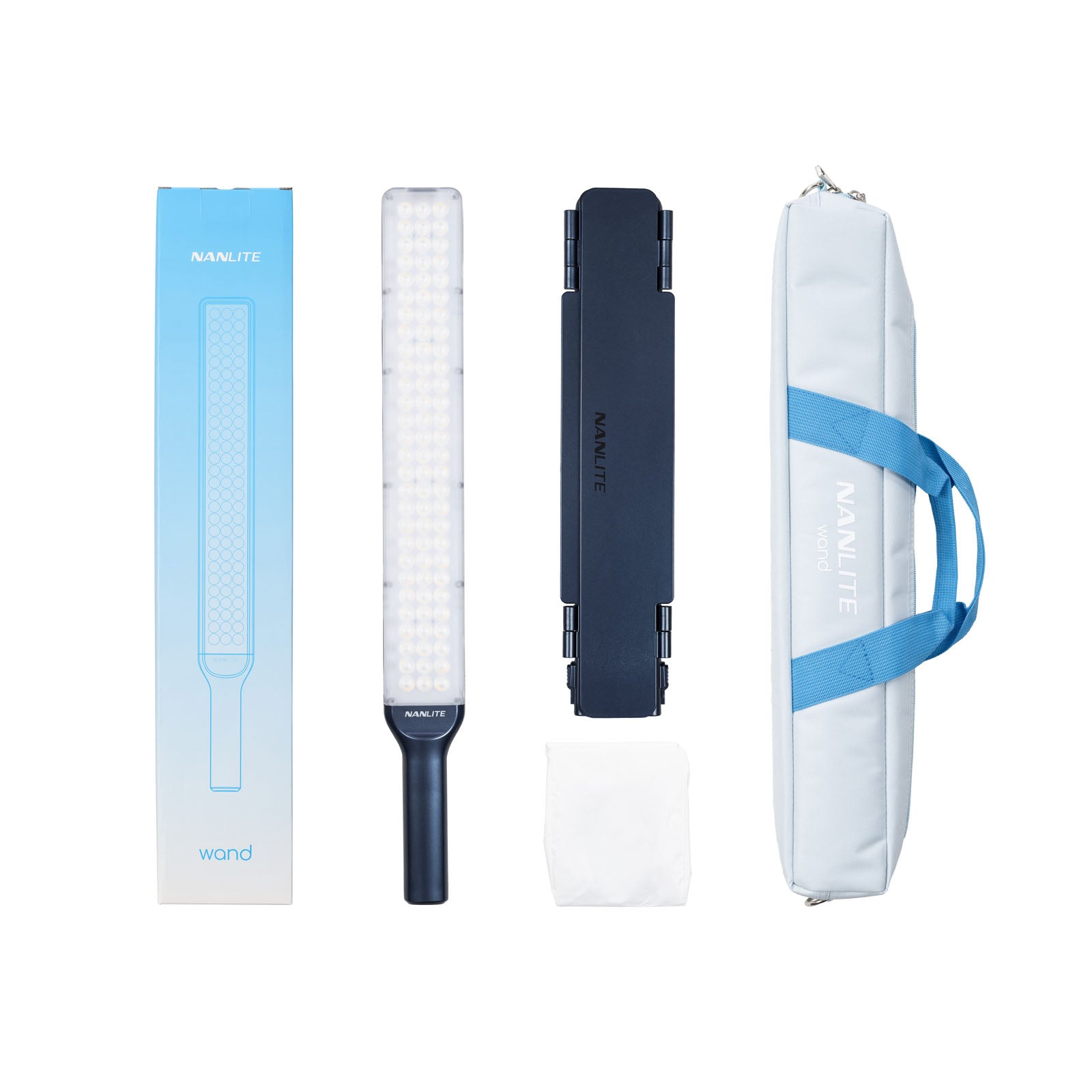 NANLITE wand RGBWスティックライト ミッドナイトブルー国内正規品 NANLITE wand 撮影用ライト LEDチューブライト フルカラー RGBW 色温度