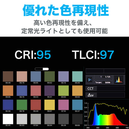 NANLITE  PavoTube Ⅱ 6C スティック型撮影用ライト RGBライト 36000色調色 色温度2700-6500K 国内正規品