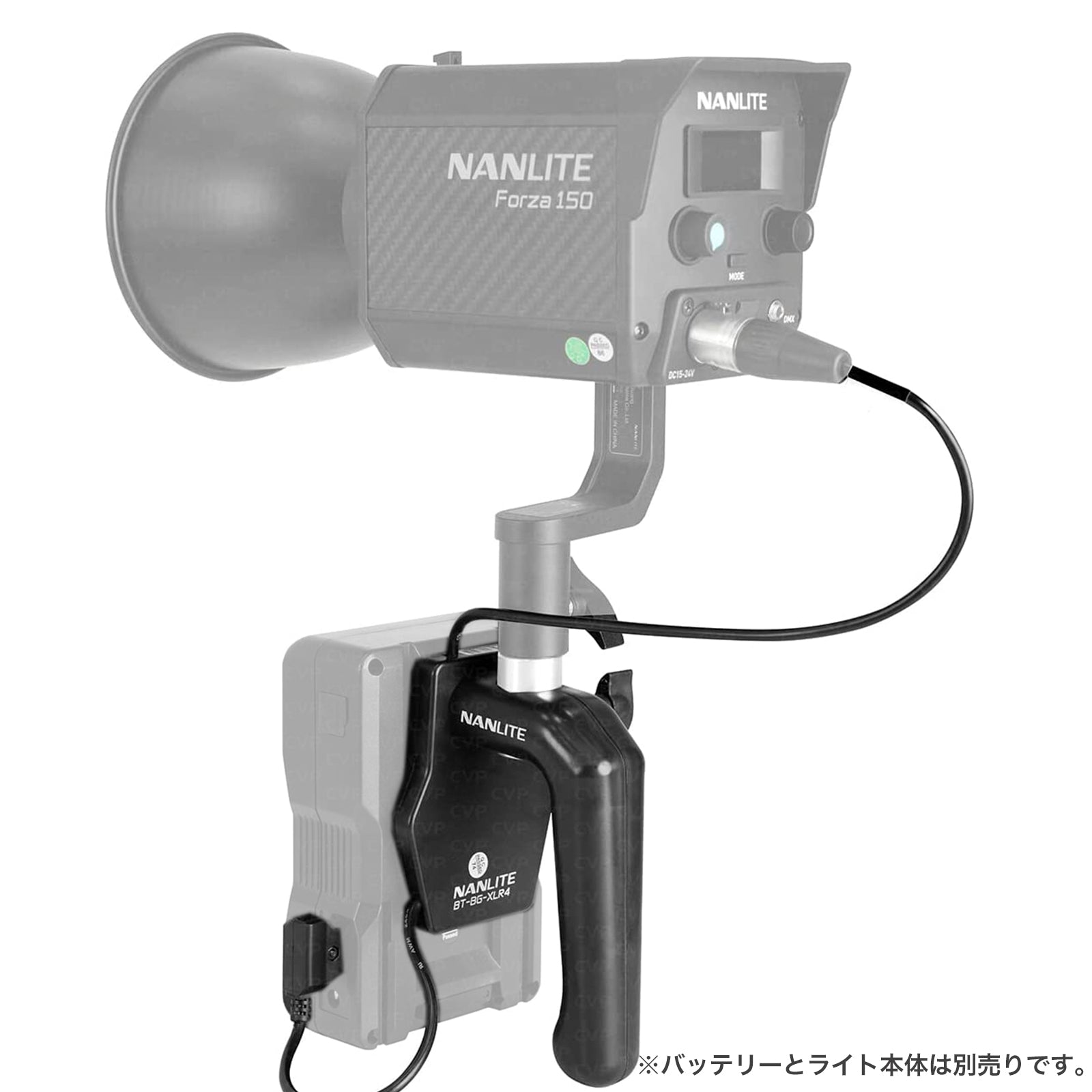 NANLITE BT-BG-XLR-4 Forza 150 Forza 150B用Vマウントバッテリーホルダー