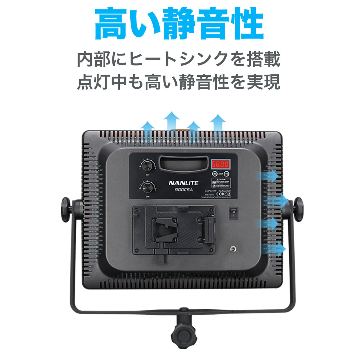 NANLITE 1200SA ナンライト 撮影用ライト パネル型LEDライト LEDスタジオライトLIVE配信 動画撮影 色温度5600K CRI95 12ヶ月保証