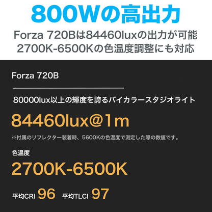 NANLITE Forza 720B ナンライト バイカラー LEDスポットライト スタジオライト 撮影用ライト ポートレート 高輝度 定常光ライト
