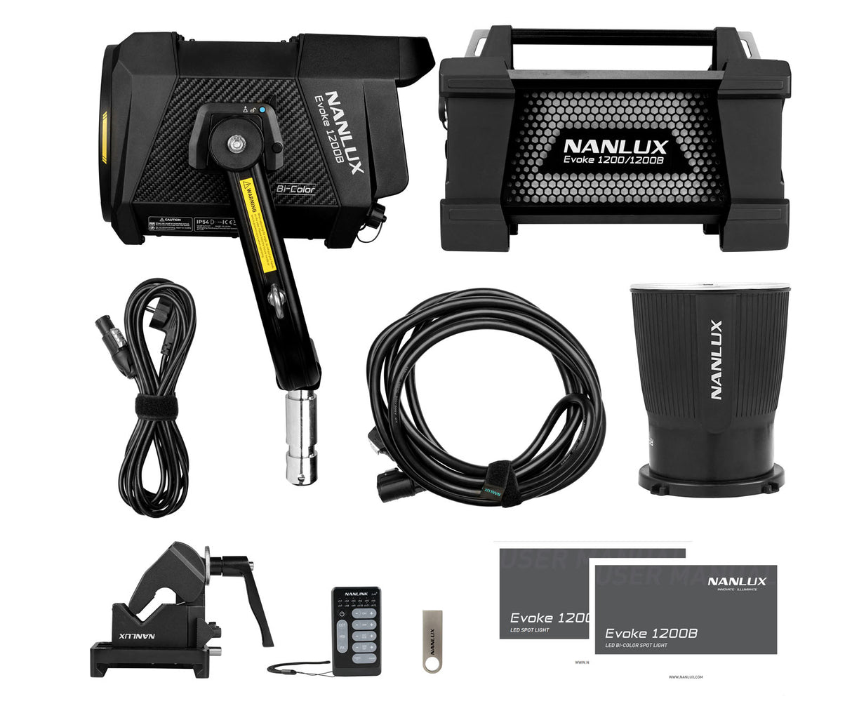 NANLUX Evoke 1200B 撮影用ライト スタジオライト 1200W バイカラー 色温度2700-6500K  防塵防滴 国内正規品